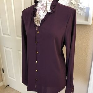 New Calvin Klein Deep Purple blouse XL or 14